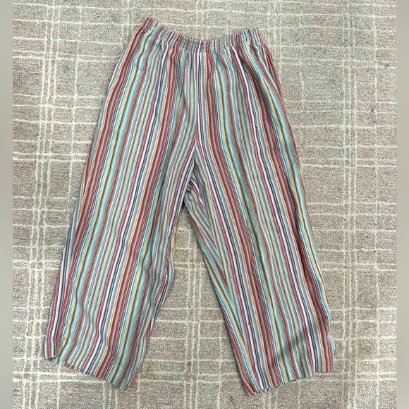 ALFRED DUNNER • Multicolor Wide Leg Linen Pants - Picture 1 of 4
